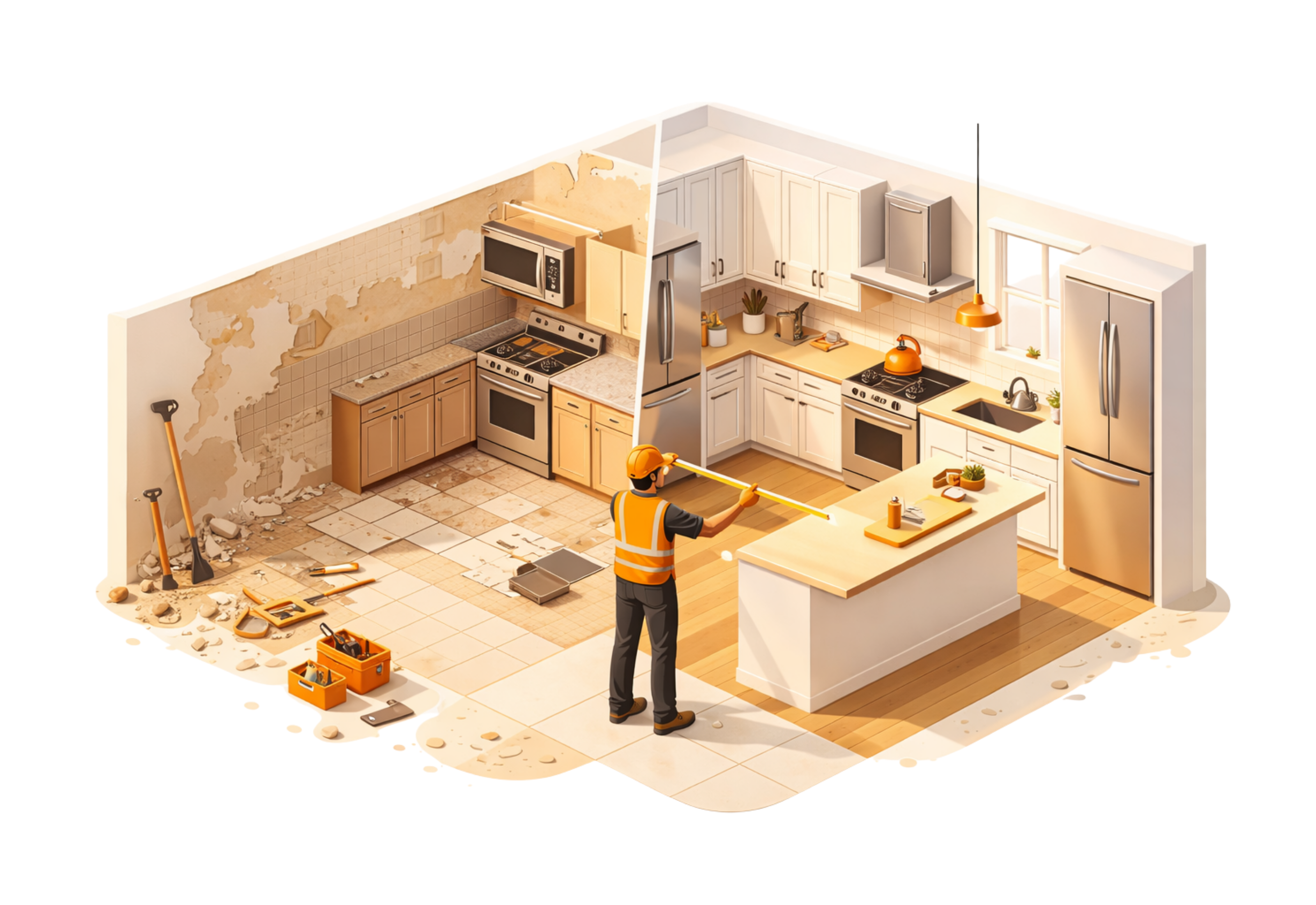 Kitchen and bathroom remodel renovation Phoenix Arizona Desert Wolf Developers